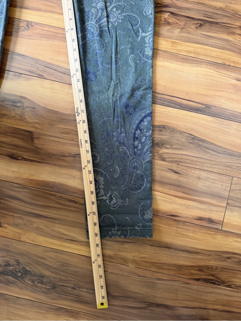 NWT Pilcro Women's Hyphen Olive Paisley Straight-Leg Jeans - Picture 13 of 13